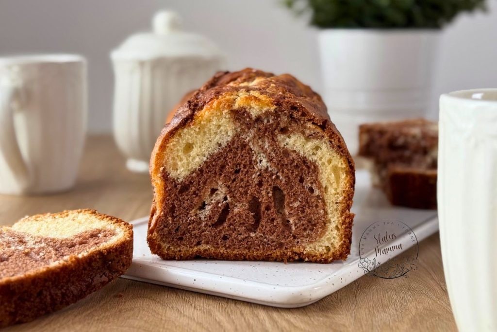 Ultra-Soft Marbled Loaf Cake: Without Butter and with Yogurt