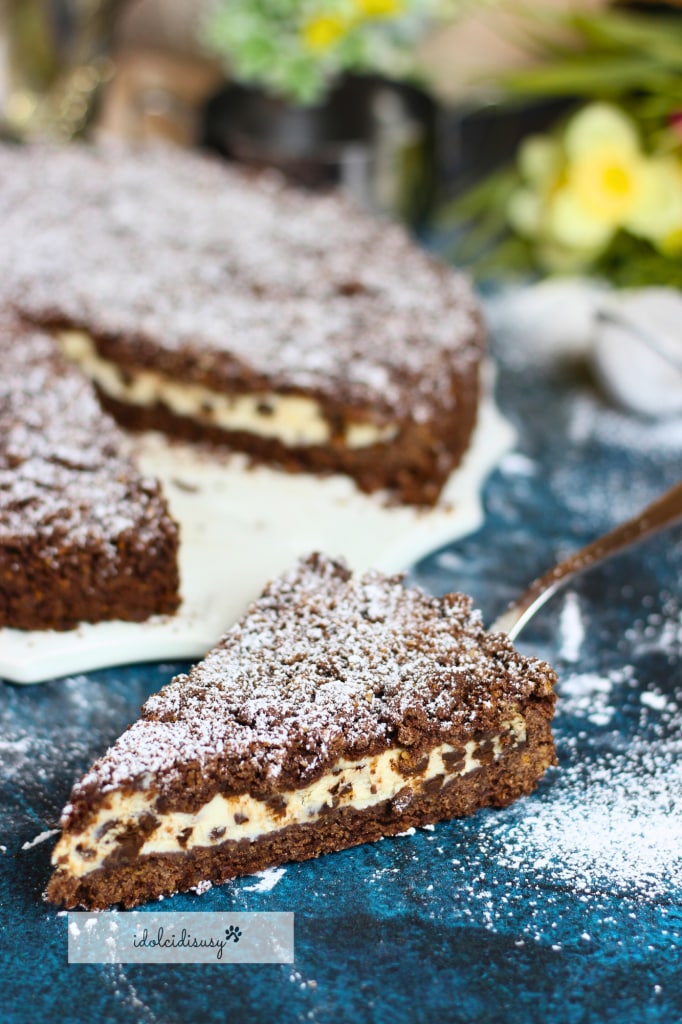 idolcidisusy Cocoa Ricotta and Chocolate Crumble Cake