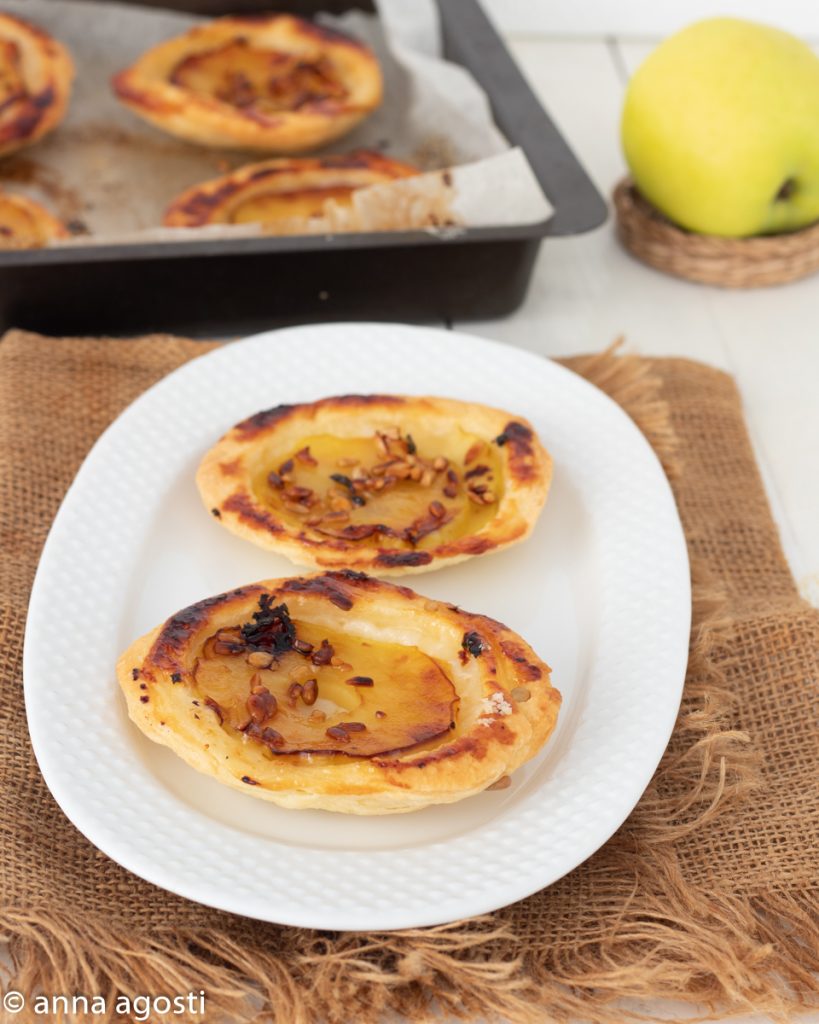 Upside-Down Apple Tartlets