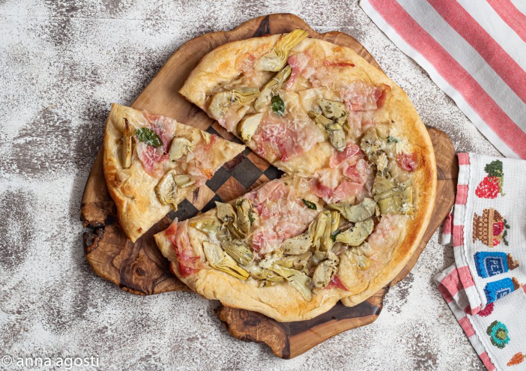 Upside-Down Artichoke and Bacon Pizza or Pizza Tatin