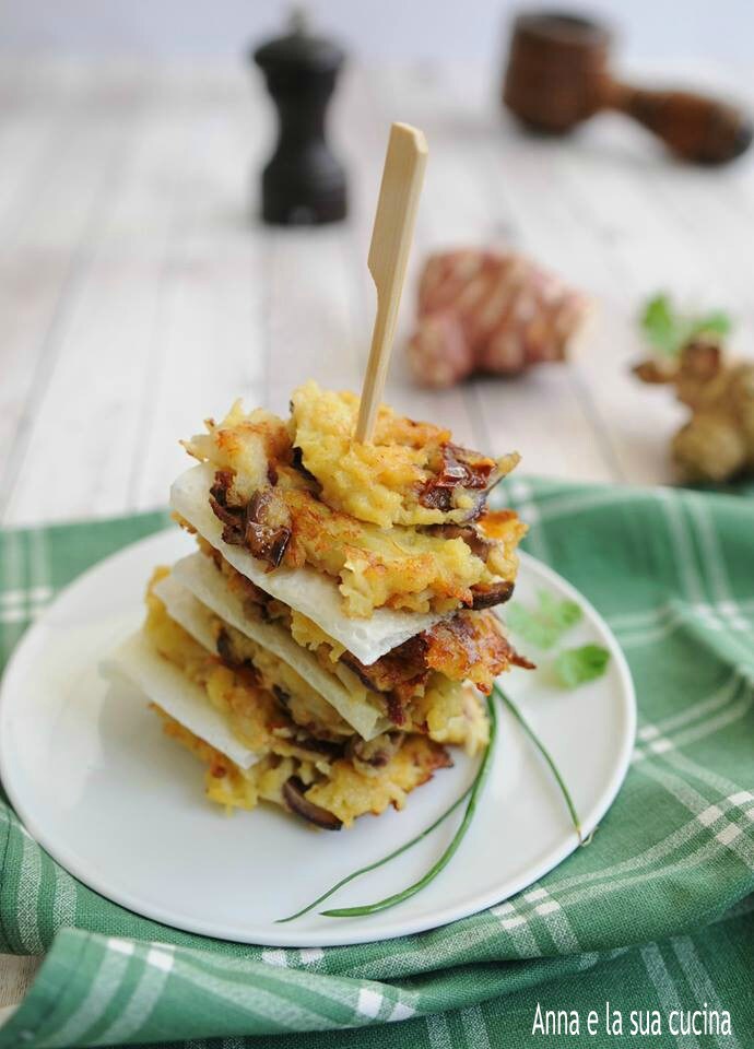 Jerusalem Artichoke Pancakes with Olives and Sun-Dried Tomatoes