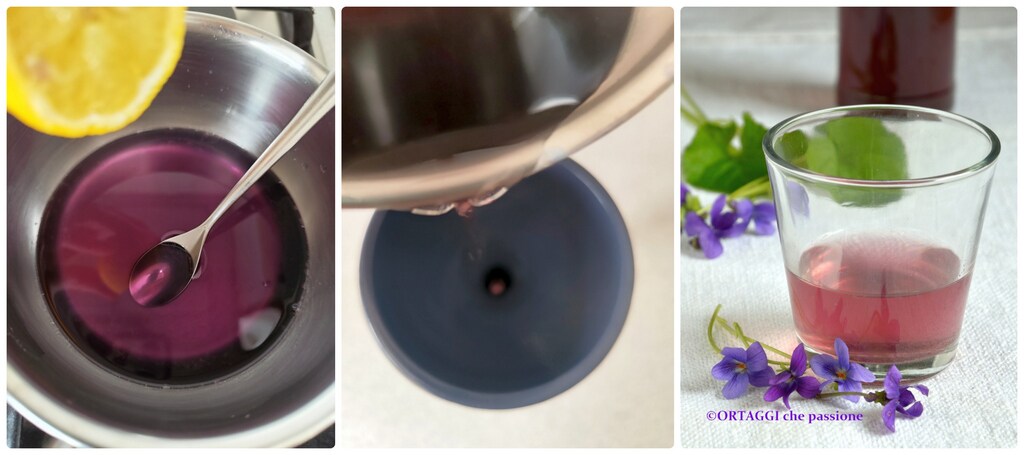 bottled violet syrup