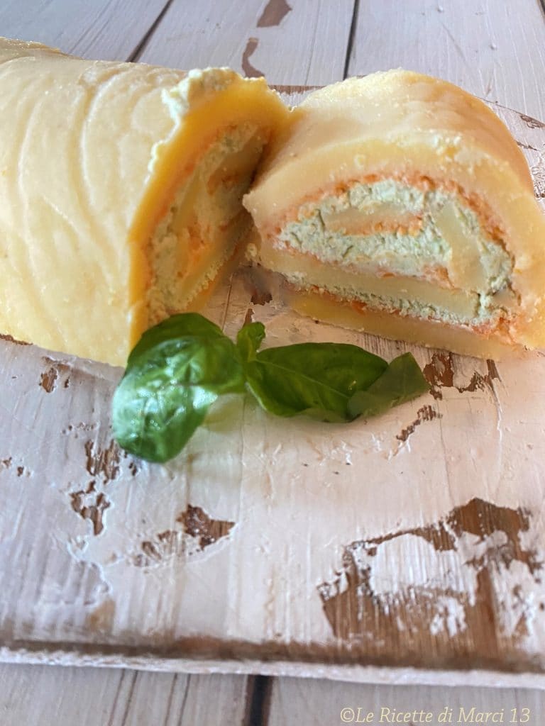 Vegan Chickpea Flour Roll with Tofu and Zucchini