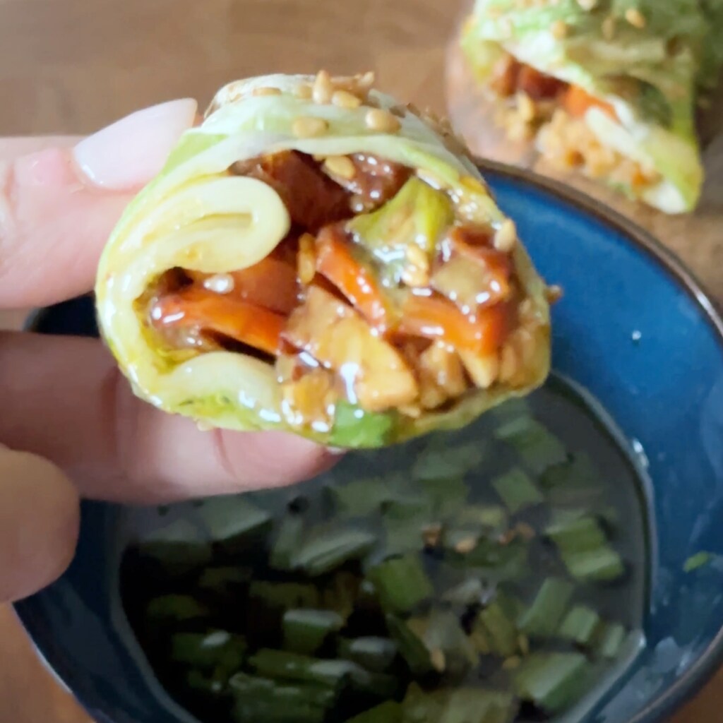 vegan rolls cooked in air fryer