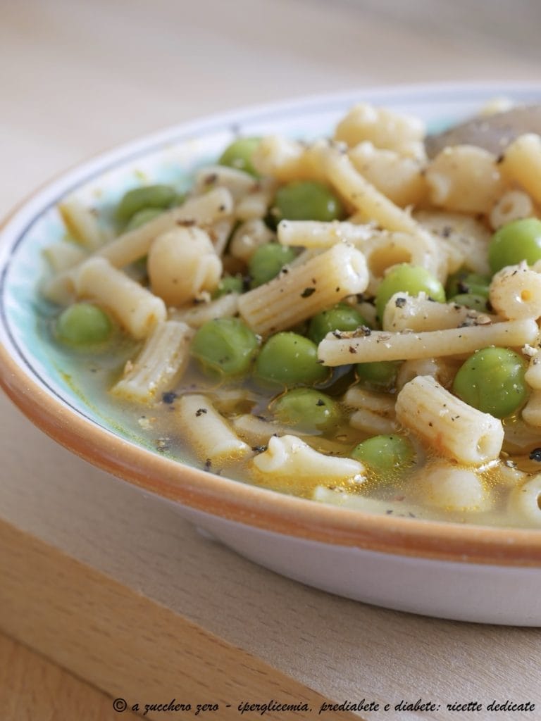 Vegetable Broth with Frozen Peas