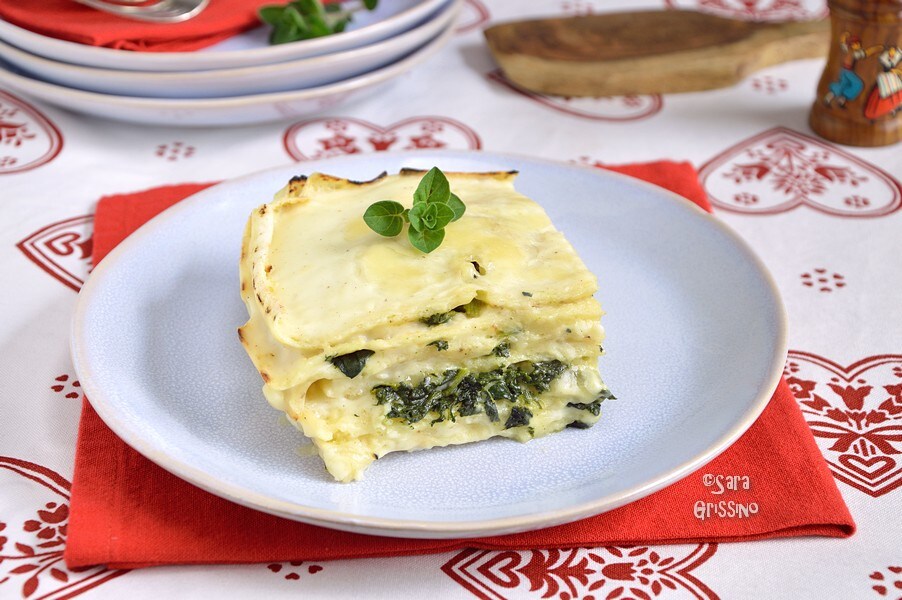 Vegetarian Lasagna with Spinach and Pistoccu Bread ORTAGGI passion