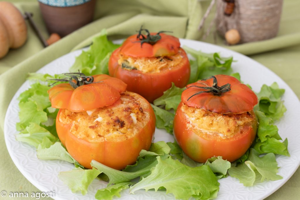Vegetarian Stuffed Tomatoes au Gratin Tasty Recipe