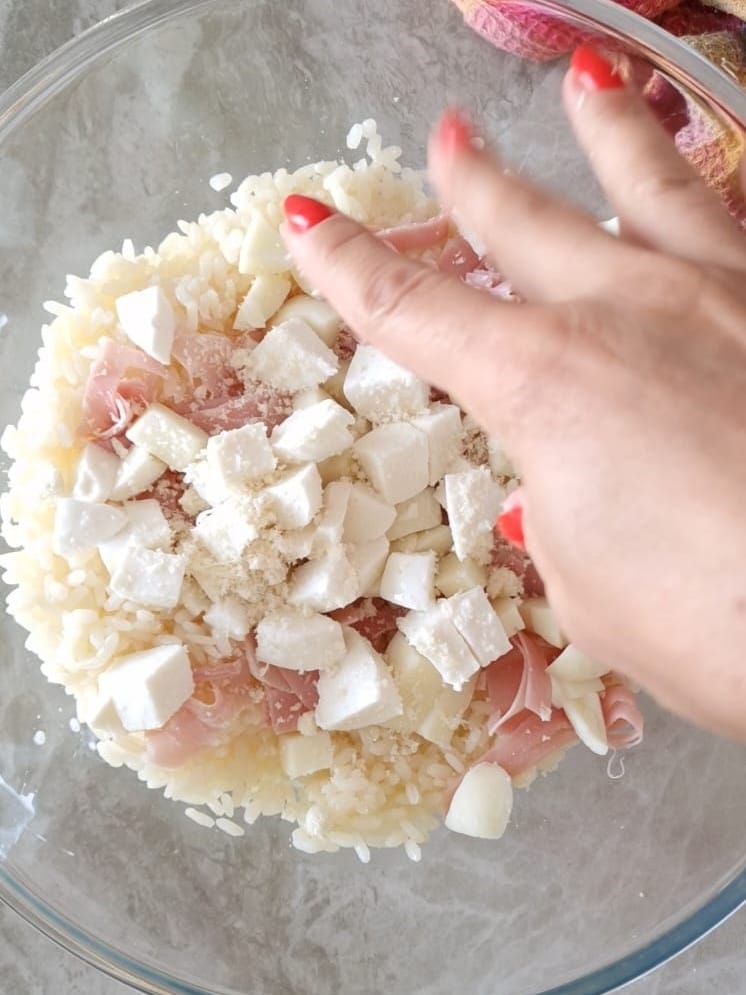 add the cheeses
