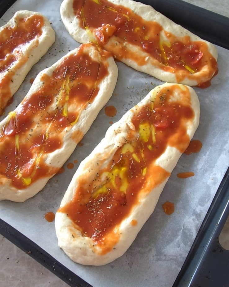 Red Mini Pizzas