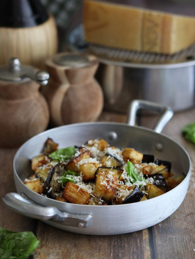 White Style Eggplant Funghetti