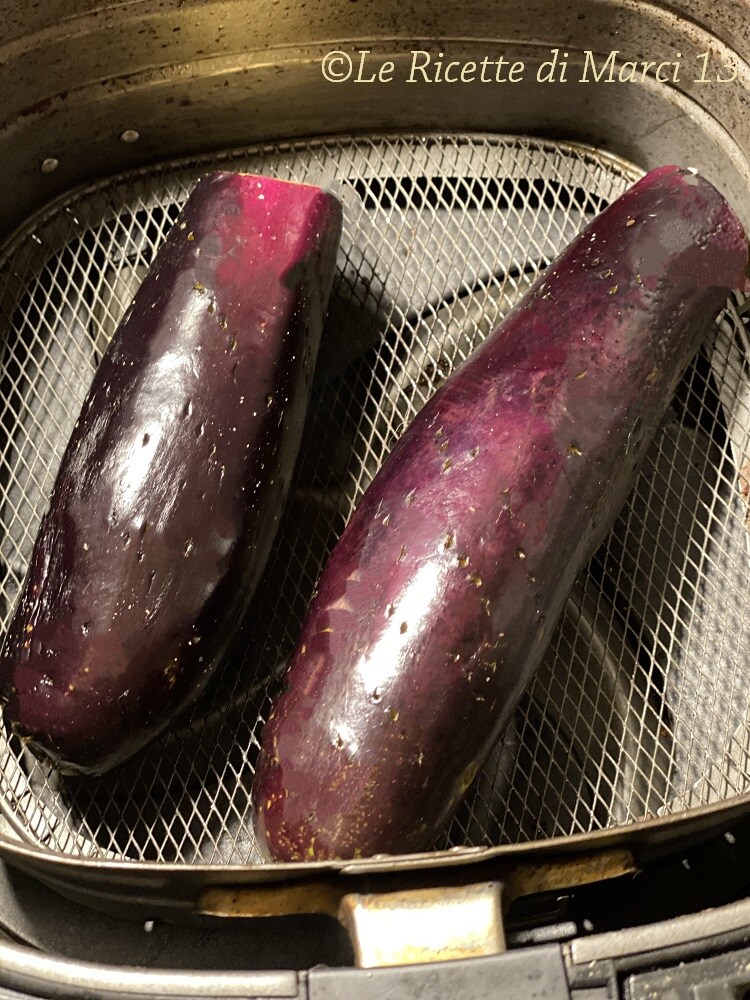 Whole Eggplants in Air Fryer Salad