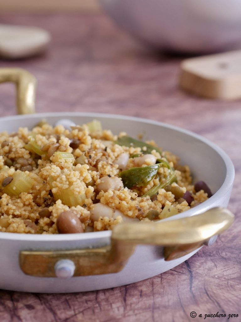 Whole Wheat Couscous with Legumes and Vegetables