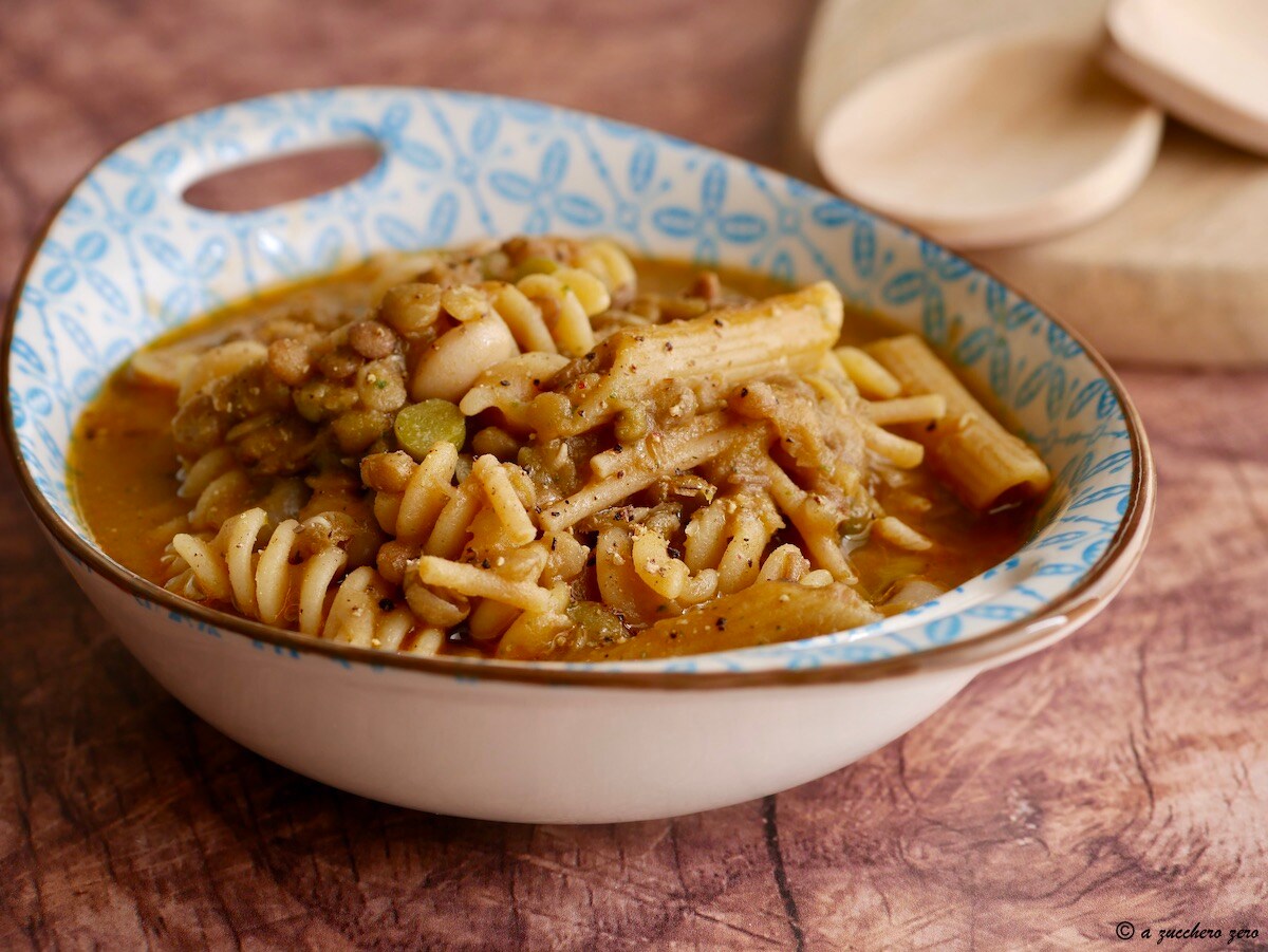 Whole Wheat Pasta and Legumes with Mixed Pasta