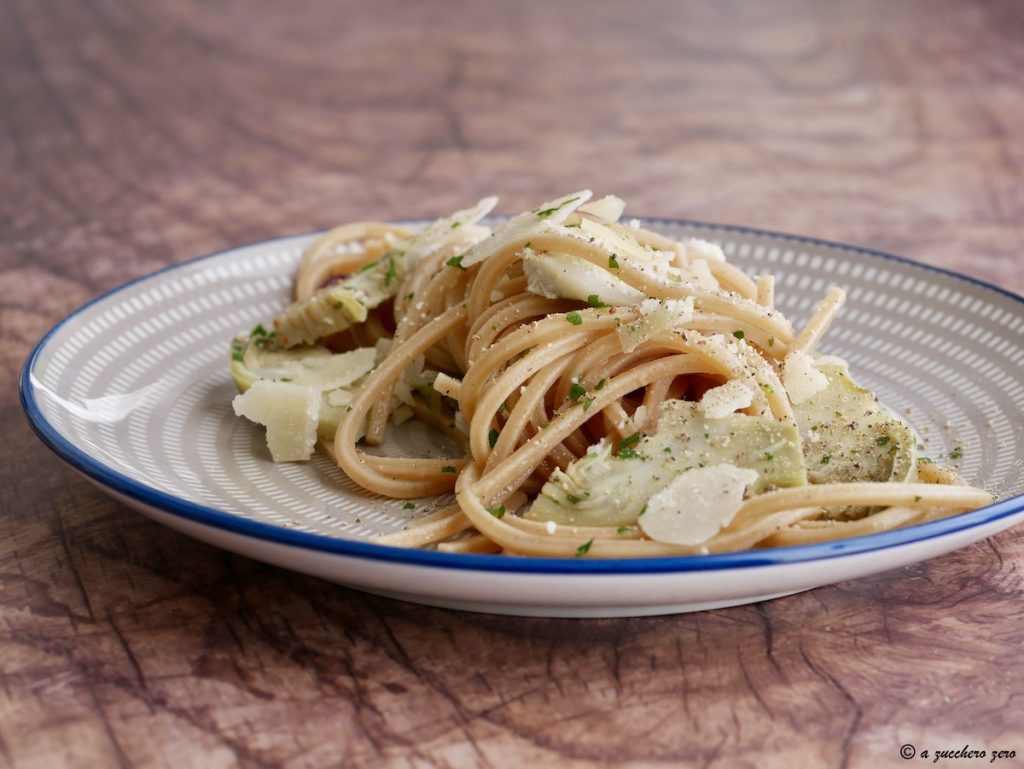 Whole Wheat Pasta with Light Artichokes