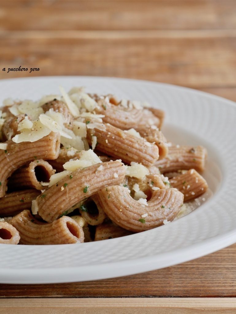 Whole Wheat Pasta with Porcini Mushrooms and Grana