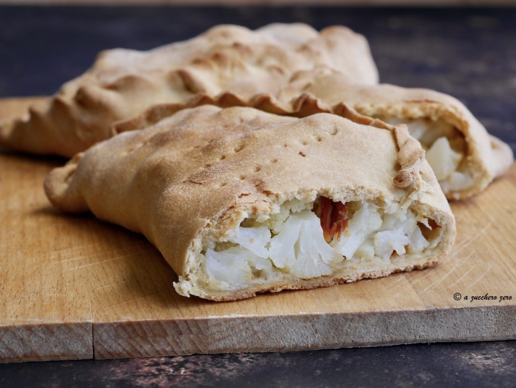 Whole Wheat Ragusan Scacce with Cauliflower or Broccoli