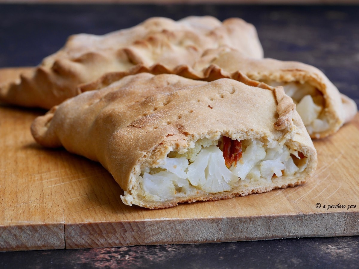 Whole Wheat Ragusan Scacce with Cauliflower or Broccoli