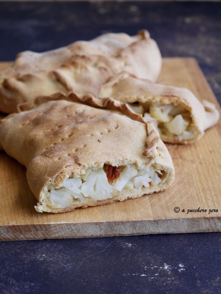 Whole Wheat Ragusan Scacce with Cauliflower or Broccoli