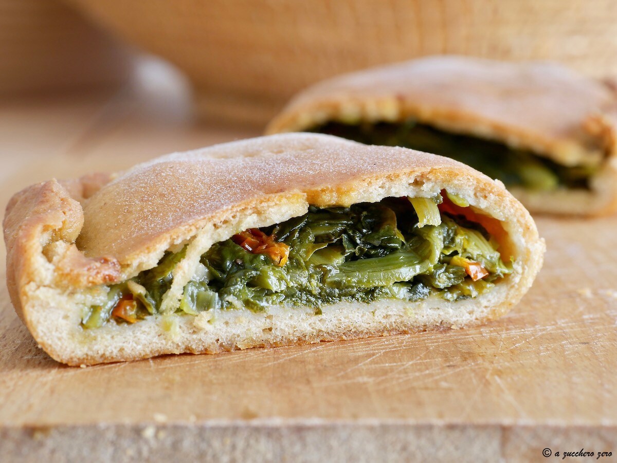 Whole Wheat Ragusan Scacce with Spinach