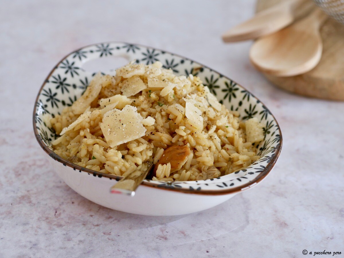 Whole Grain Risotto with Porcini Mushrooms [deamidated rice]