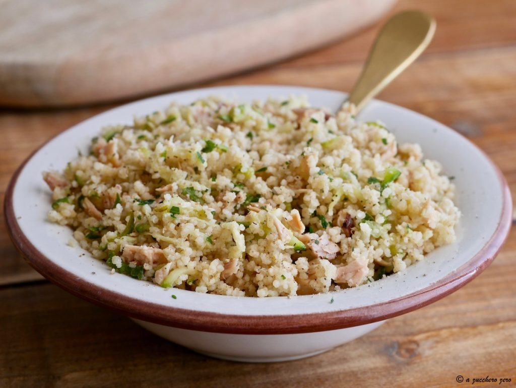 Whole Wheat Couscous with Zucchini and Tuna