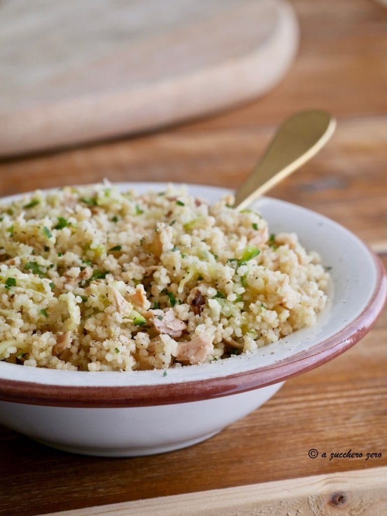 Whole Wheat Couscous with Zucchini and Tuna