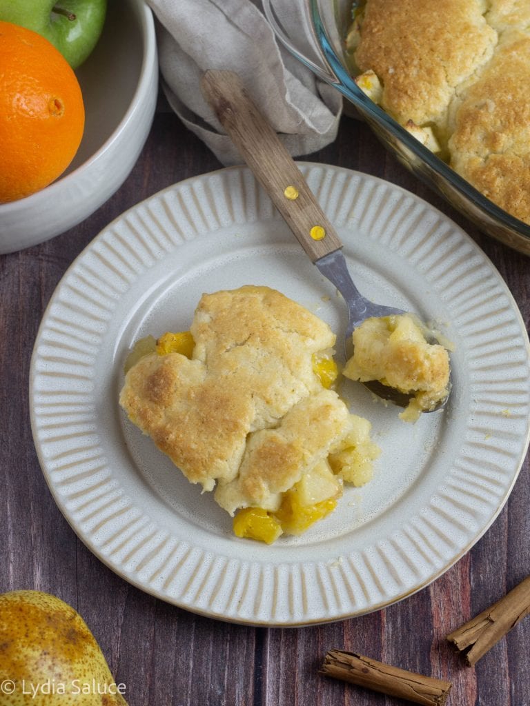Winter Fruit Cobbler
