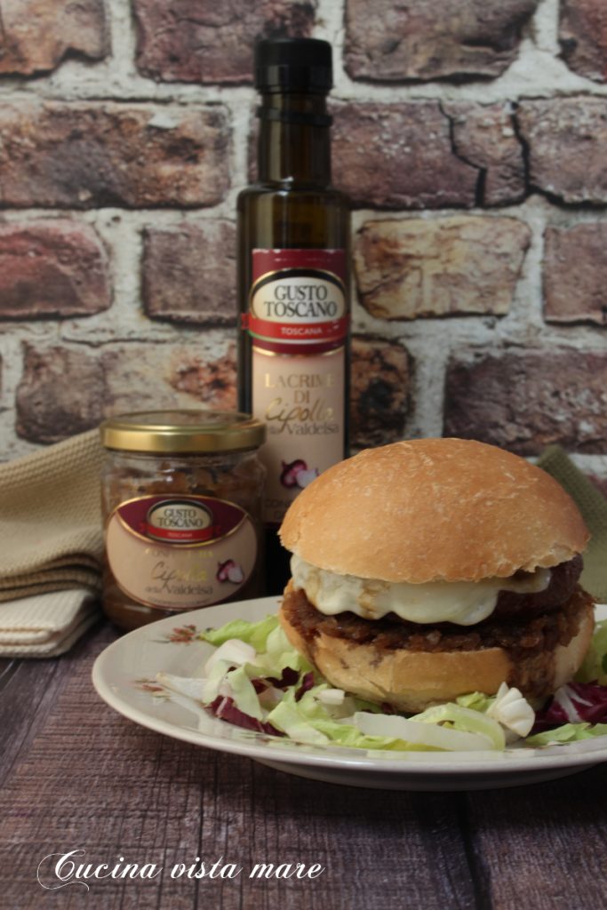 Winter Hamburger with Onion Jam Sea View Kitchen