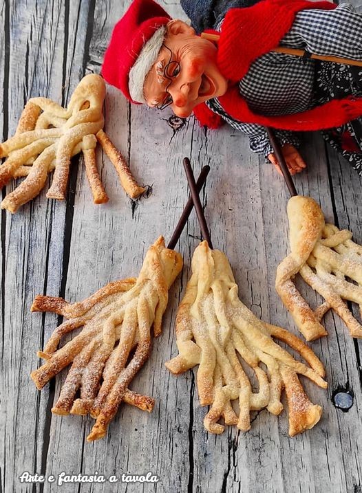 Witch's Broomsticks with Puff Pastry