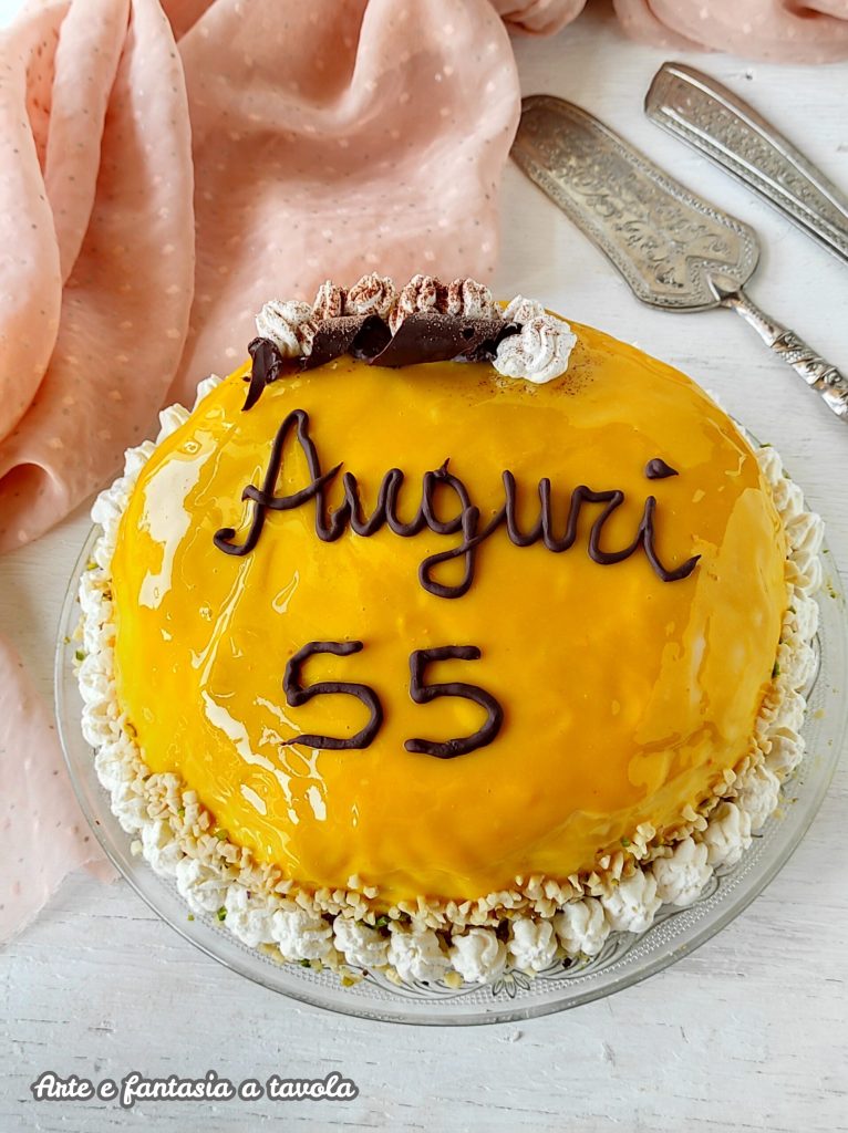 Yellow Mirror Cake Wishes