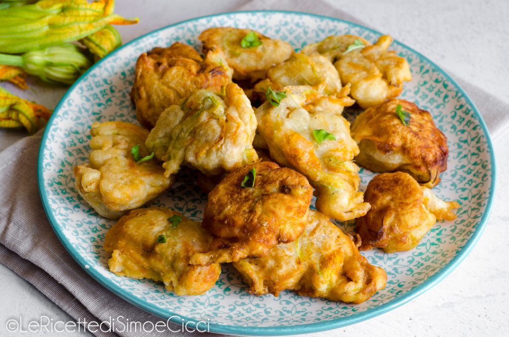 Zucchini Flower Fritters without Yeast or Eggs