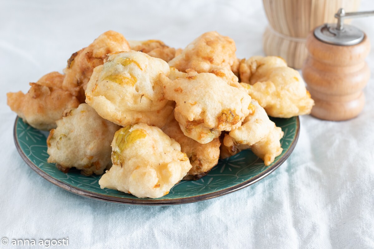 ZUCCHINI FLOWER FRITTERS