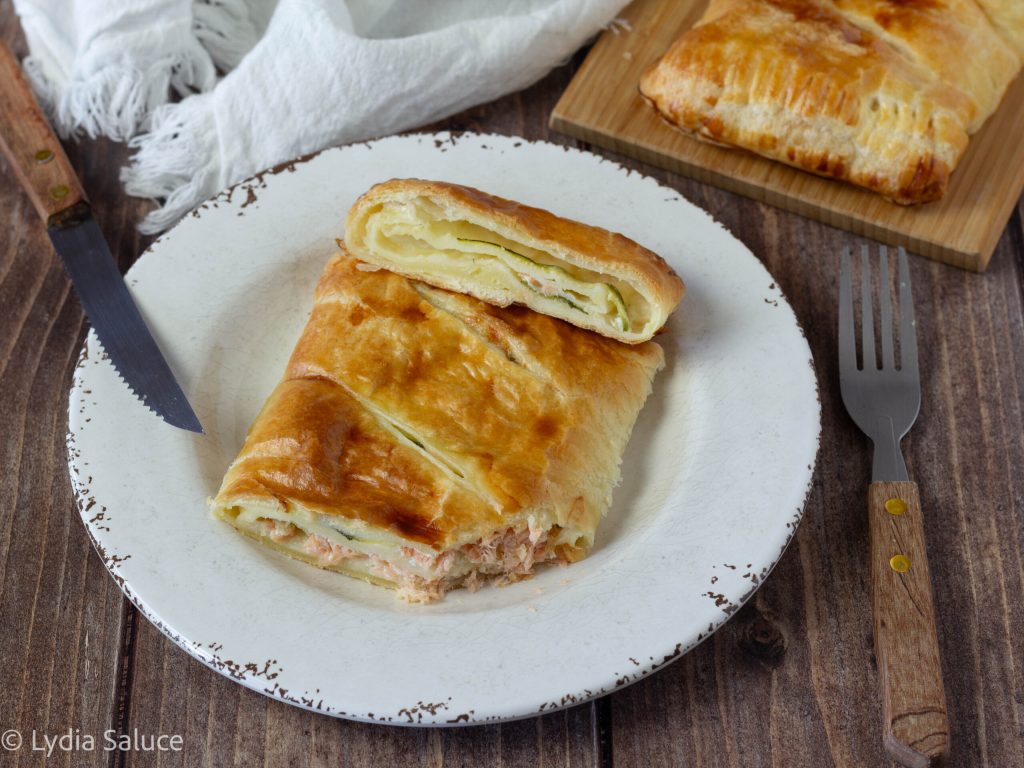 Zucchini and Salmon Roll