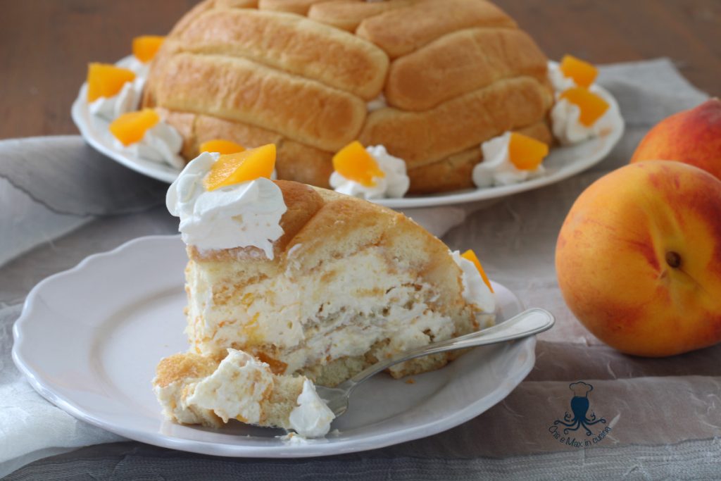 Zuccotto with Canned Peaches1