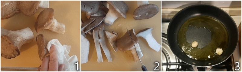 a. how to clean king oyster mushrooms pleurotus