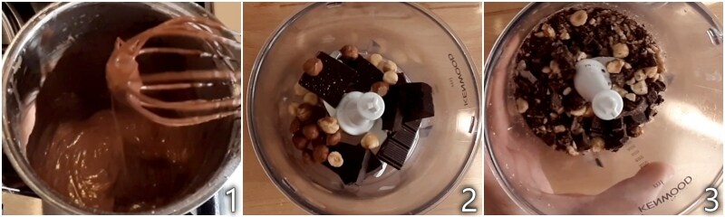 a. prepare the chocolate custard for the cookie cake
