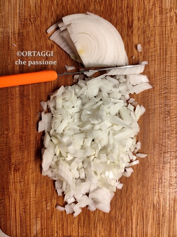 finely chop the onion