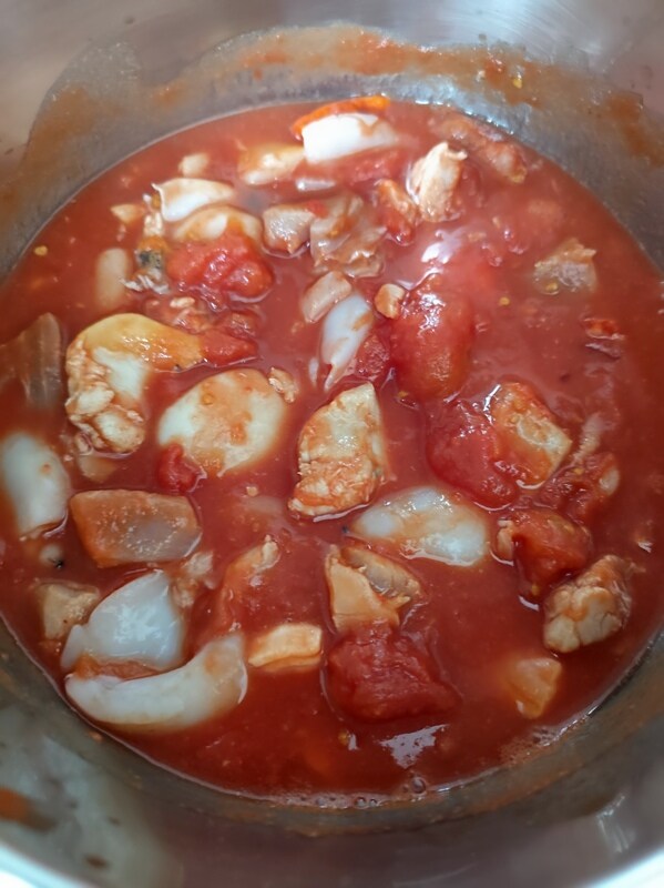 bring the quick fish soup to cooking