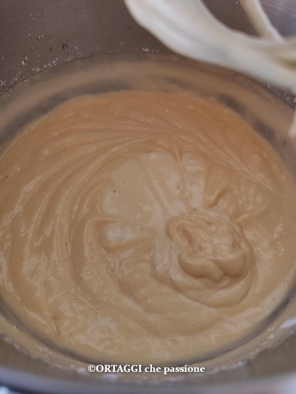 finally add sifted flour and baking powder
