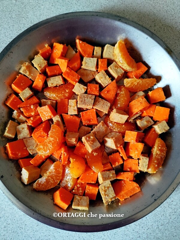 pour into baking tray and bake