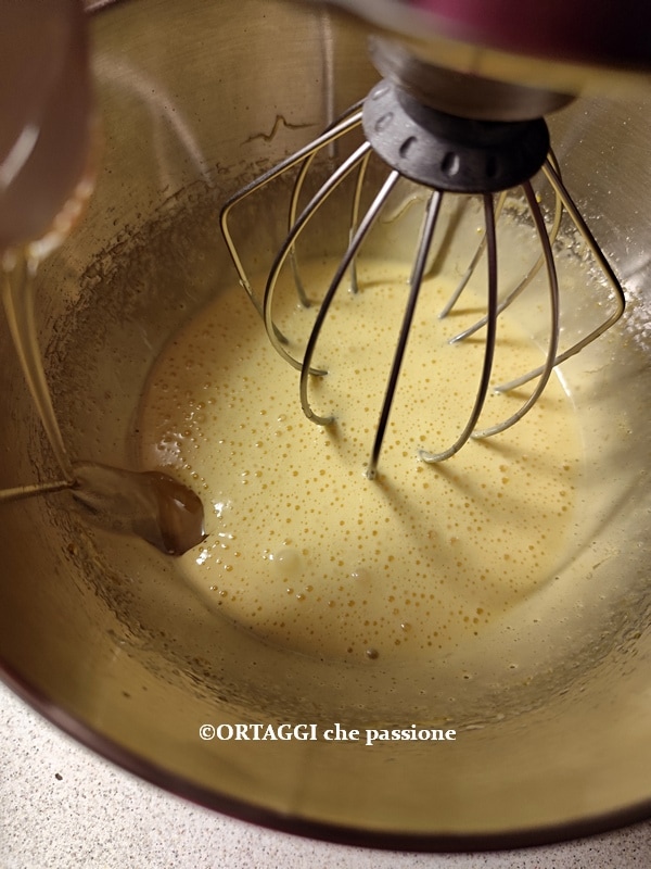 add oil in a thin stream