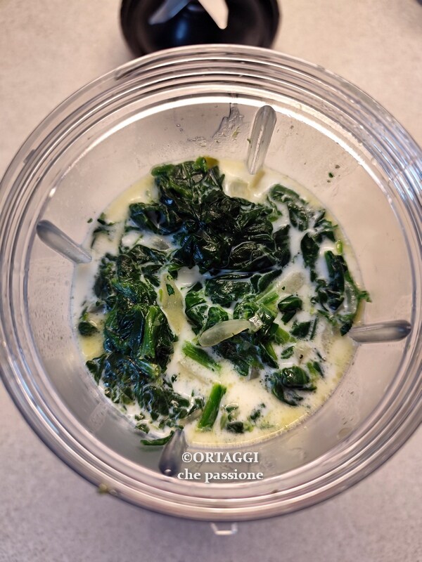 chop the spinach