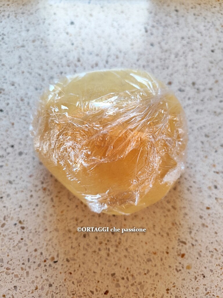 cover the pastry dough with plastic wrap
