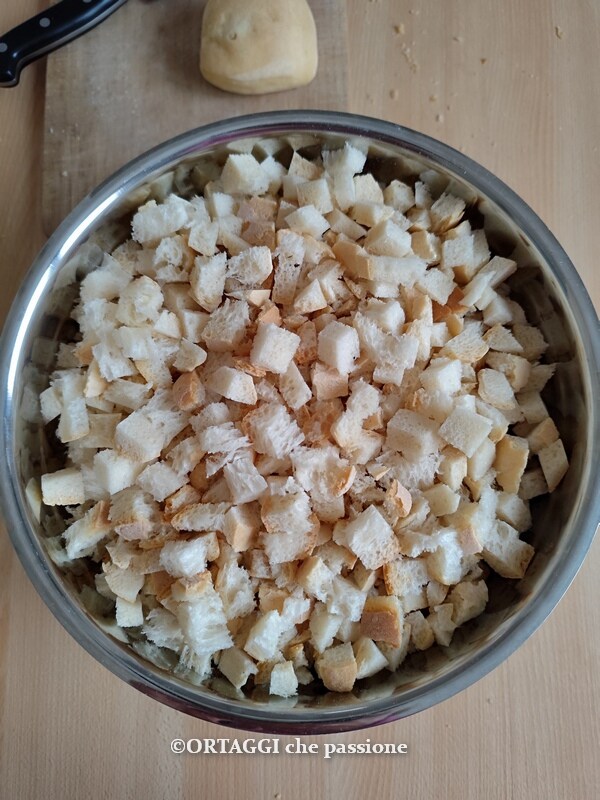 stale bread cubes