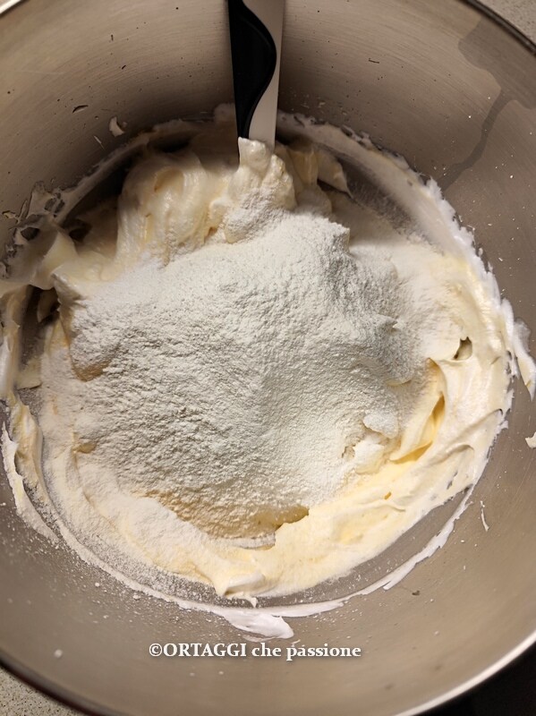 add the flour in 2-3 parts