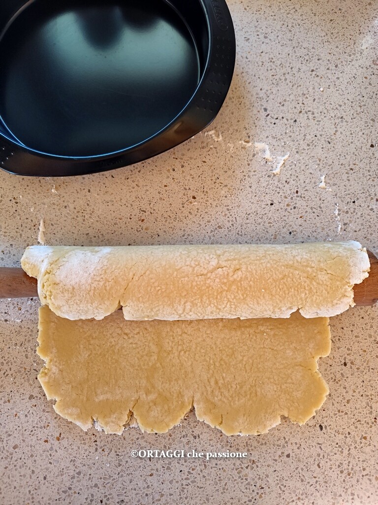 roll pastry dough to create tart
