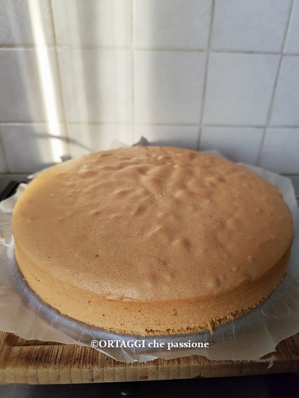 pink strawberry cake out of oven