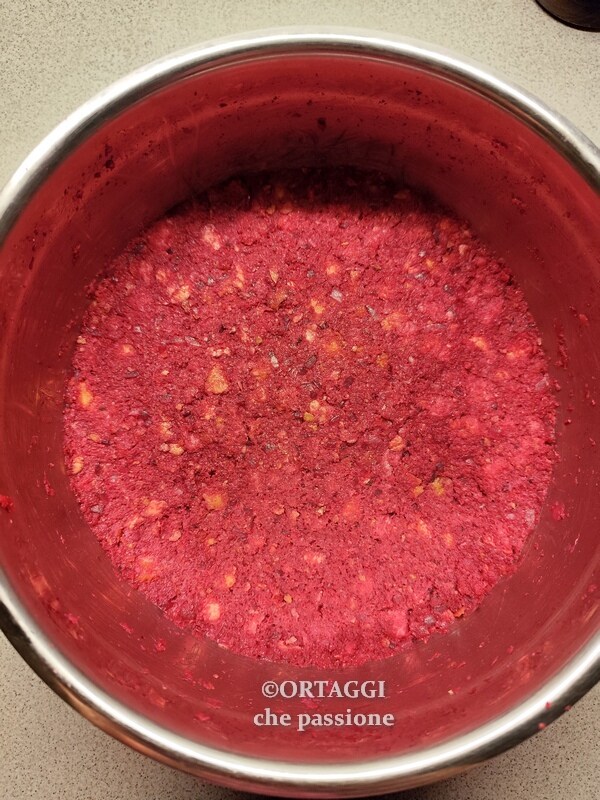 compact the beetroot dumpling mixture
