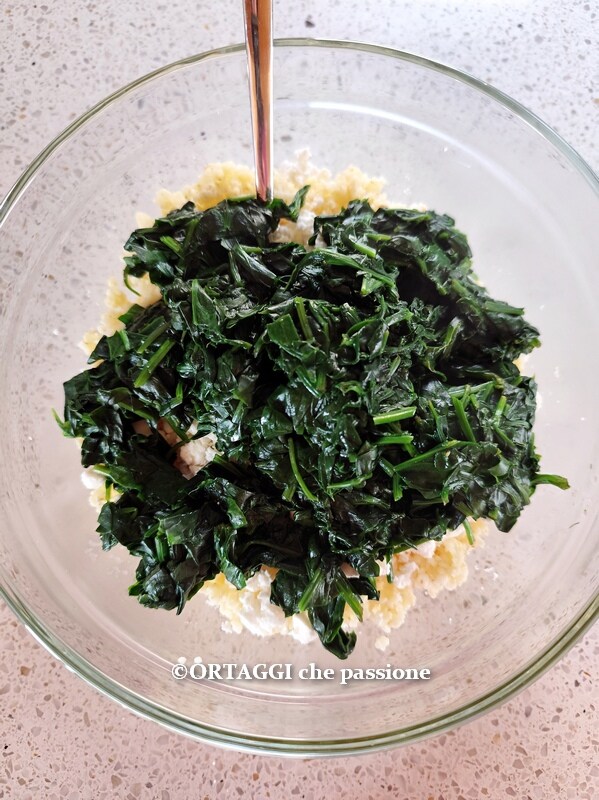 add cooked spinach