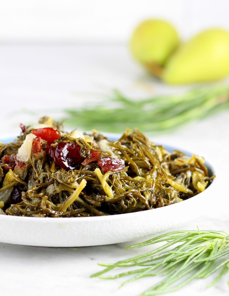 Sweet and Sour Agretti or Monk's Beard